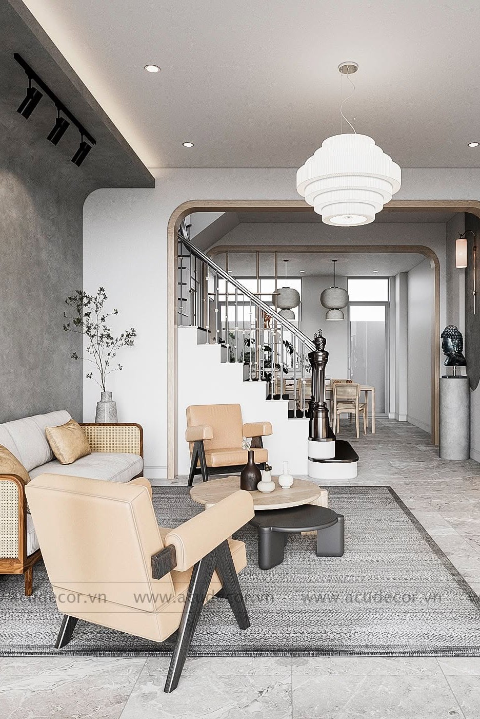 Thiết kế căn liền kề hiện đại – Calyx Residence 319 Đông Anh
