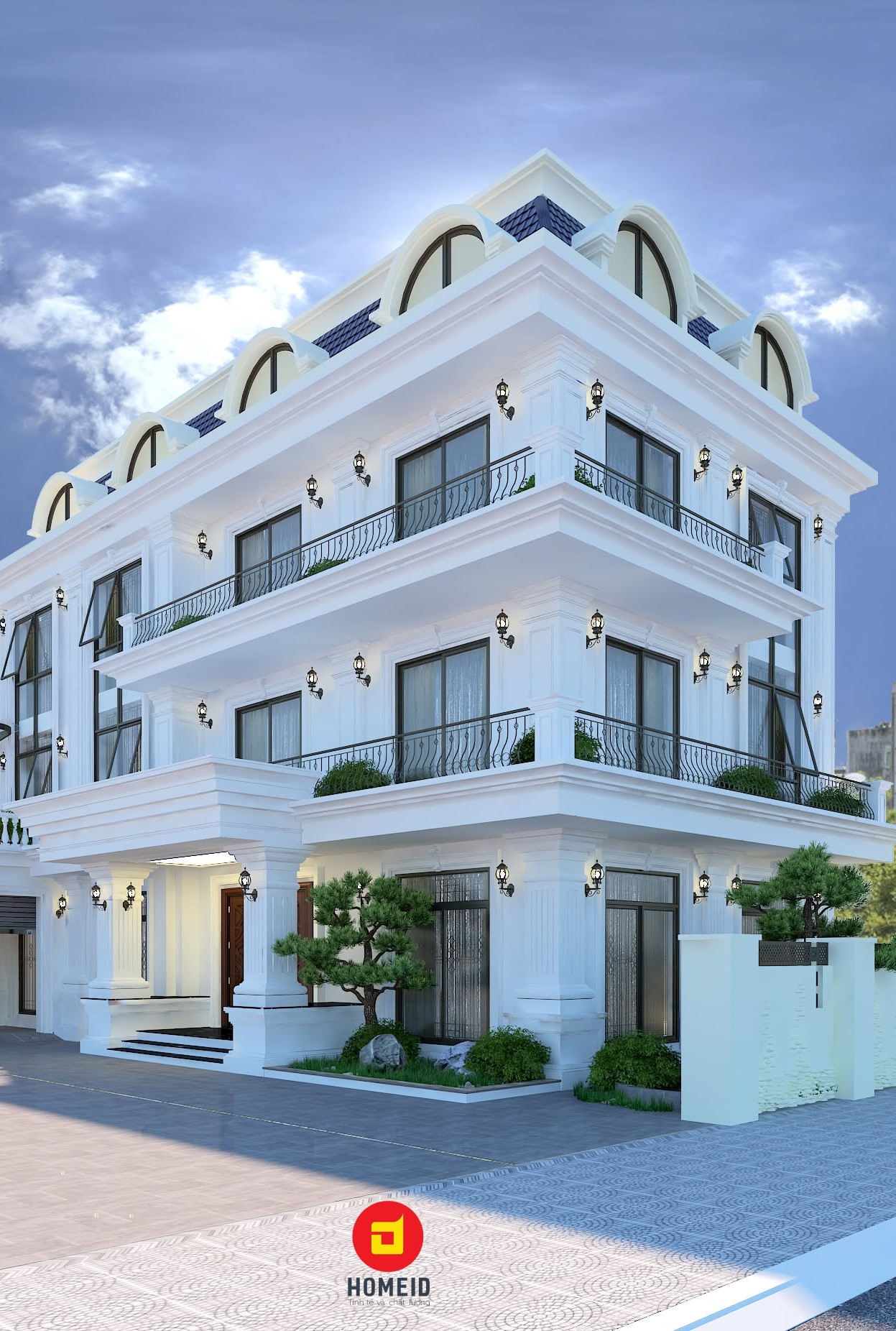 Biệt Thự Mái Nhật 3 Tầng – Trọn Vẹn Không Gian Xanh